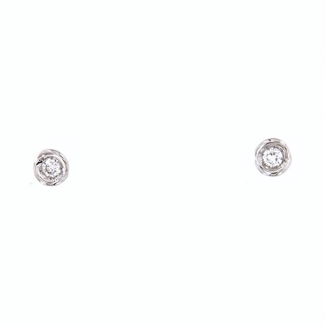 Boucles d'oreilles Golay Femme Calla in Or blanc OIM34 0.20 F SI - OIM34 0.20 F SI